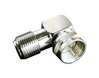 Разъем F123-53 F-мама - F-папа угловой