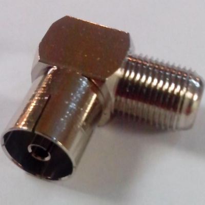 Разъем угловой APP323 ТВ-мама - F-мама Разъем угловой APP323 ТВ-мама - F-мама