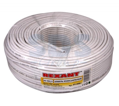 Кабель коаксиальный RG-58 Rexant A/U, 50 Ом